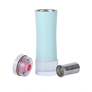 450 ML double wall stainless steel vacuum thermal mug with 360 degree push button lid